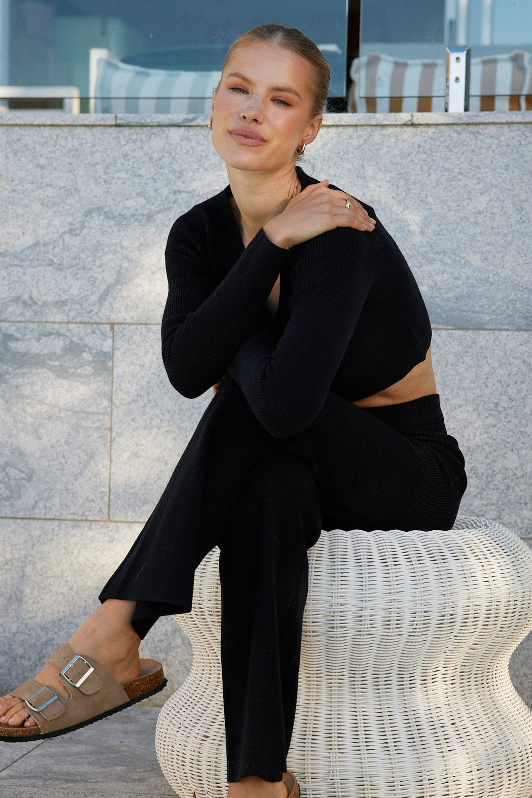 Reanne Knit Top - Black