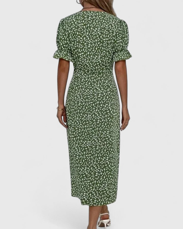LUCY – BLOSSOM CHARM WRAP DRESS