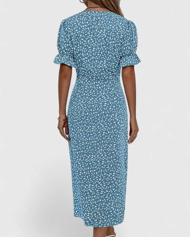 LUCY – BLOSSOM CHARM WRAP DRESS