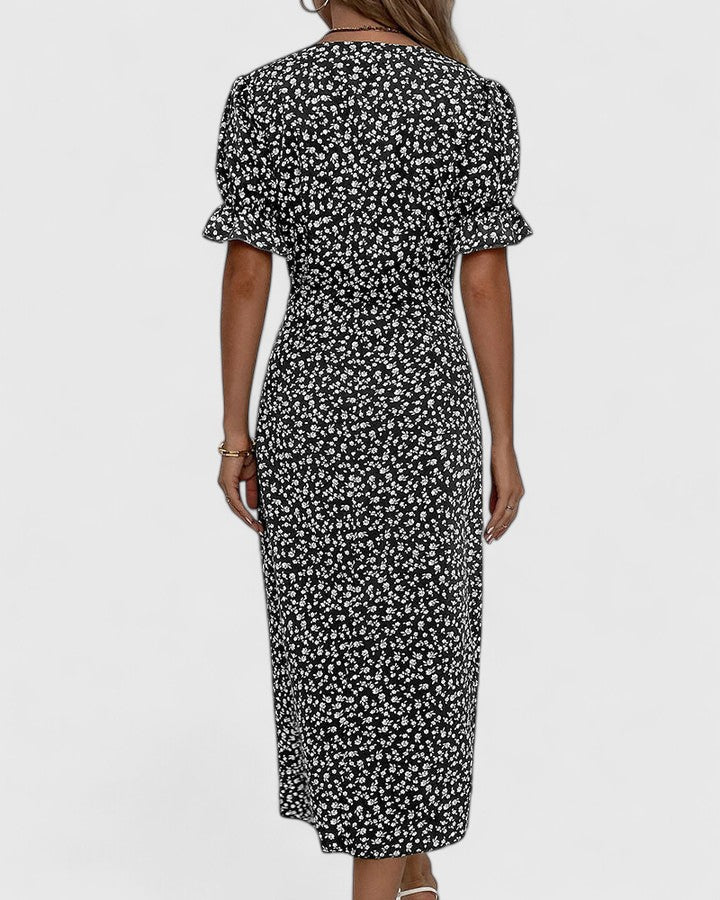 LUCY – BLOSSOM CHARM WRAP DRESS