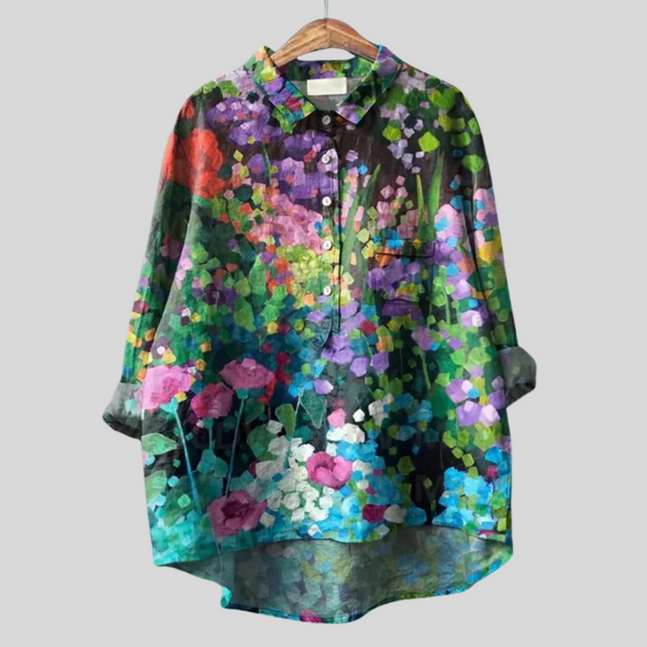 NAYLIRA – VINTAGE FLORAL BLOUSE FOR EFFORTLESS CHARM