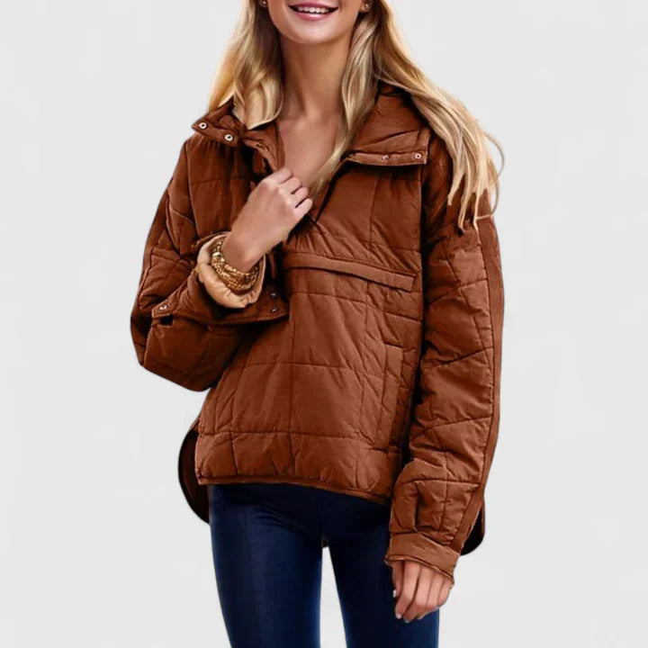 RACHEL – COZY QUILT PULLOVER JACKET