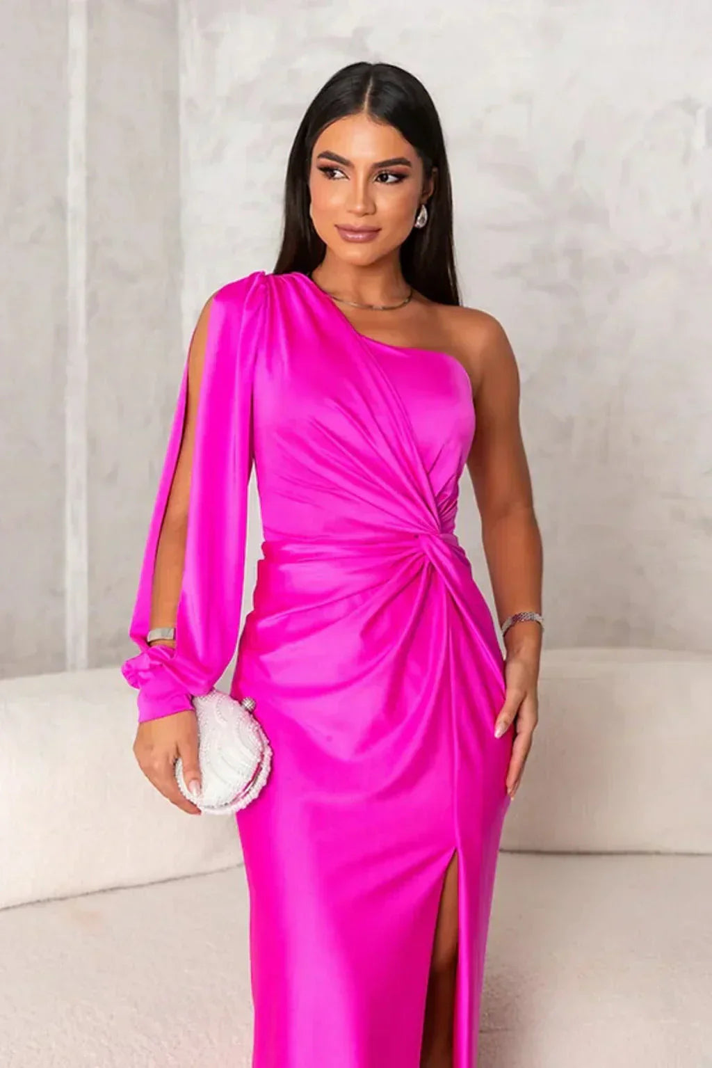 Elegant Maxi Dress with Chic Slit Design