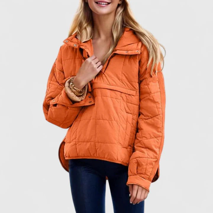 RACHEL – COZY QUILT PULLOVER JACKET