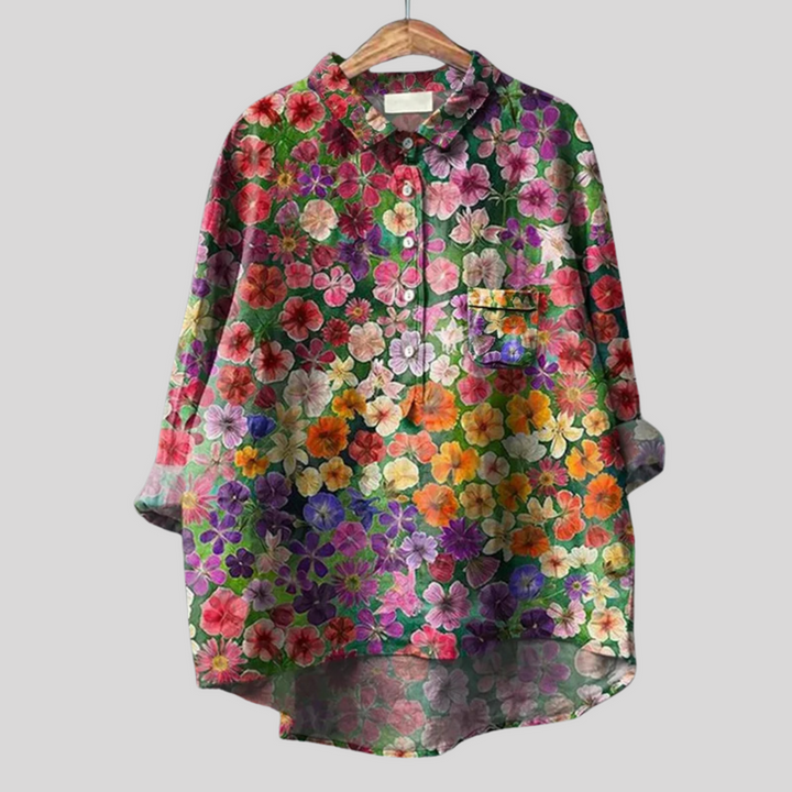 NAYLIRA – VINTAGE FLORAL BLOUSE FOR EFFORTLESS CHARM