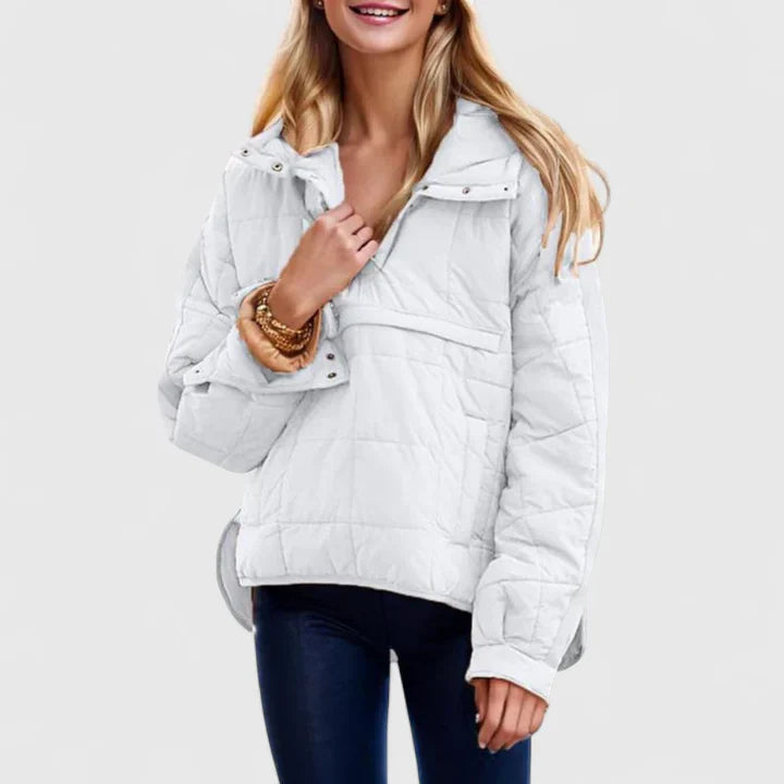 RACHEL – COZY QUILT PULLOVER JACKET