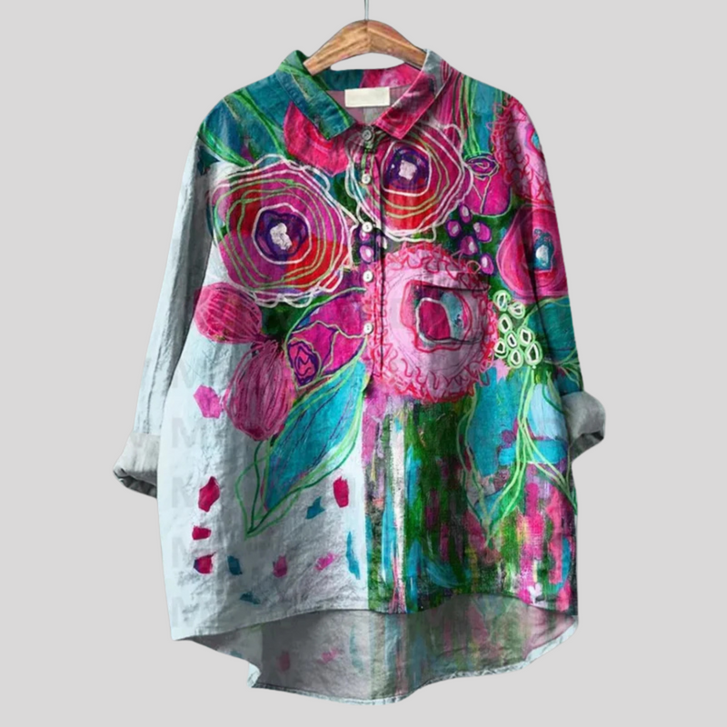 NAYLIRA – VINTAGE FLORAL BLOUSE FOR EFFORTLESS CHARM