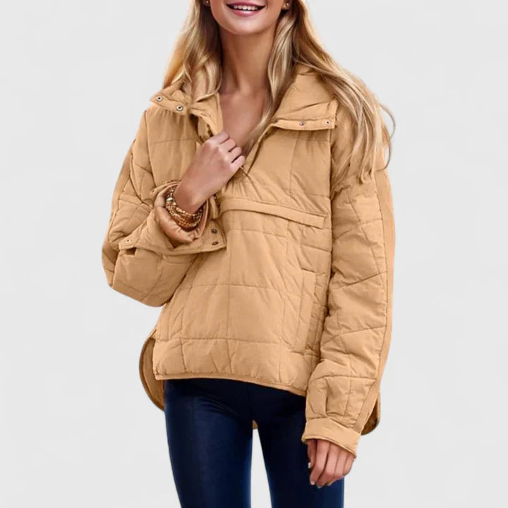 RACHEL – COZY QUILT PULLOVER JACKET