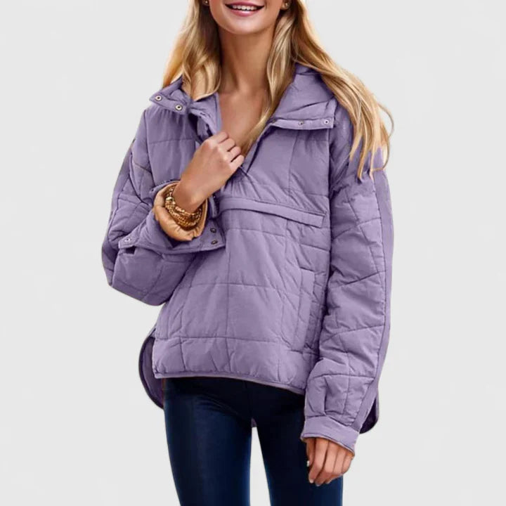 RACHEL – COZY QUILT PULLOVER JACKET