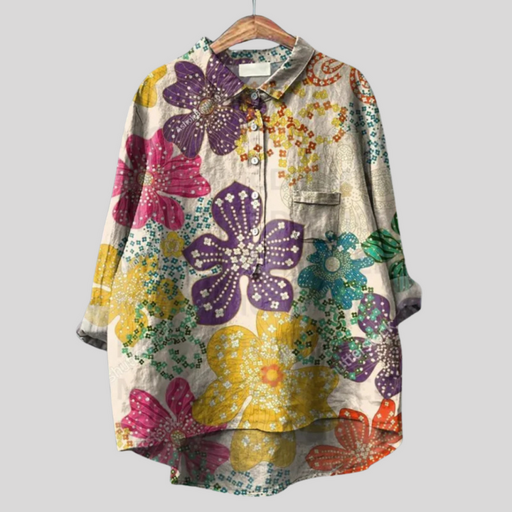 NAYLIRA – VINTAGE FLORAL BLOUSE FOR EFFORTLESS CHARM