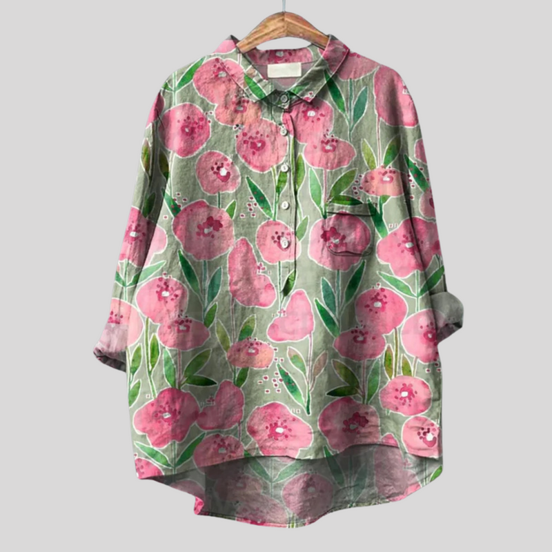 NAYLIRA – VINTAGE FLORAL BLOUSE FOR EFFORTLESS CHARM