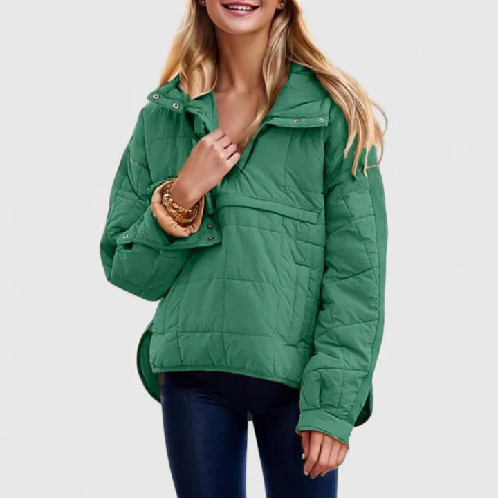 RACHEL – COZY QUILT PULLOVER JACKET