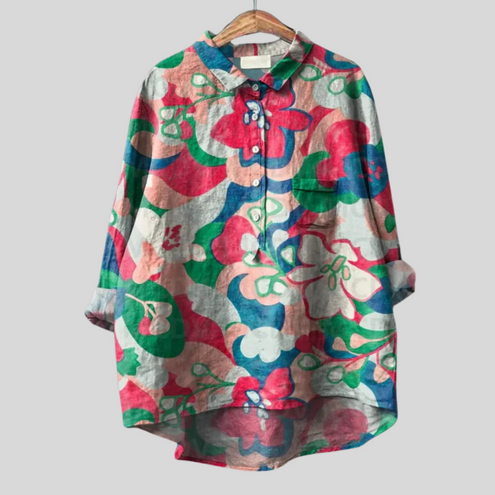 NAYLIRA – VINTAGE FLORAL BLOUSE FOR EFFORTLESS CHARM