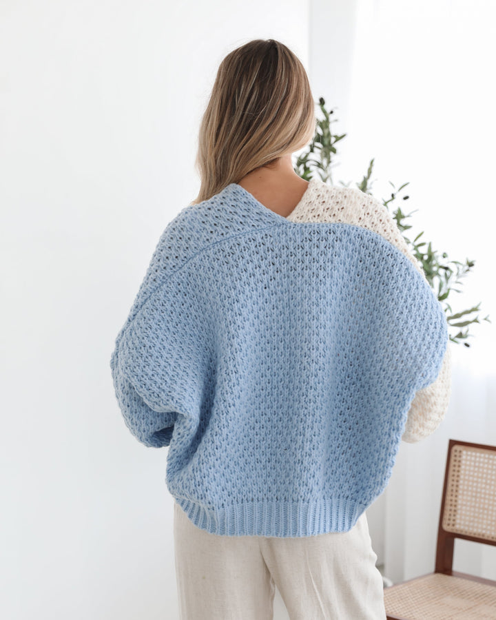 Elvia Cardigan - Blue Multi