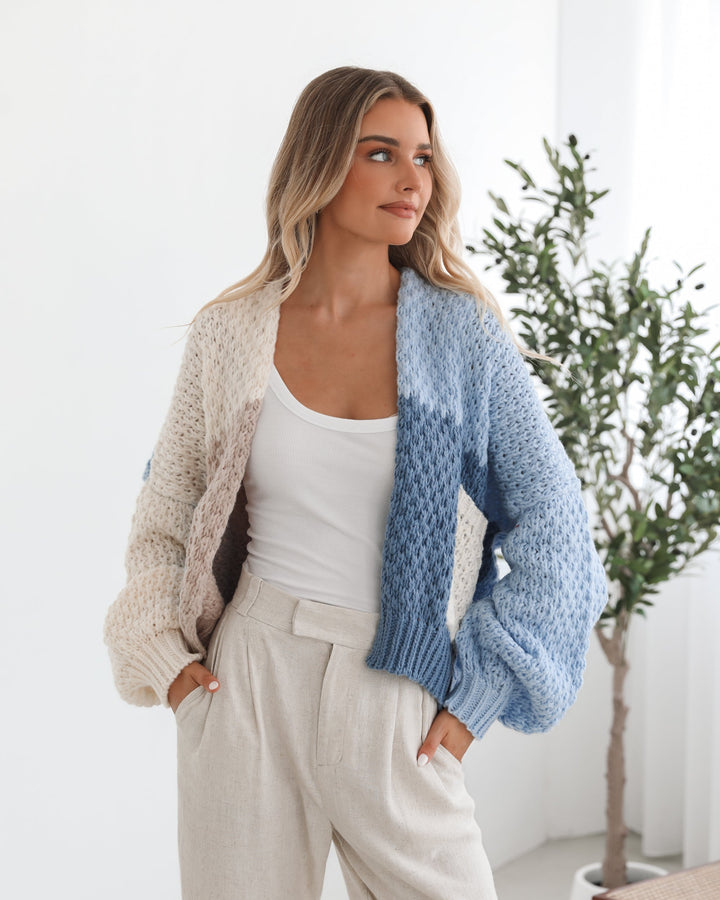 Elvia Cardigan - Blue Multi