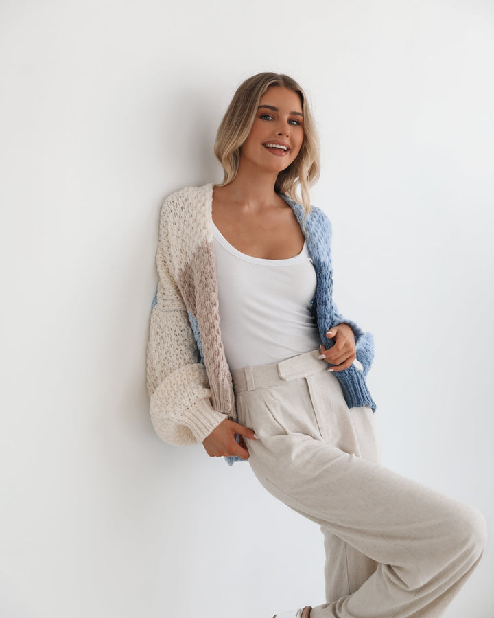 Elvia Cardigan - Blue Multi