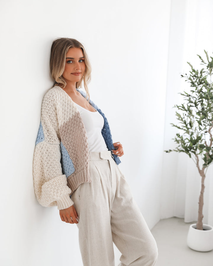 Elvia Cardigan - Blue Multi
