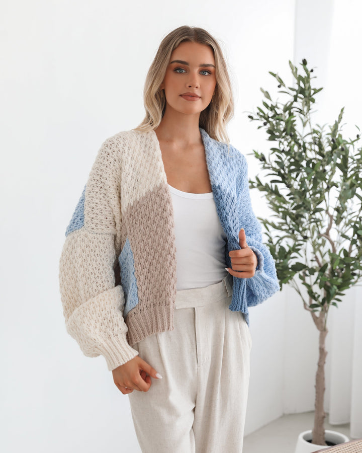 Elvia Cardigan - Blue Multi