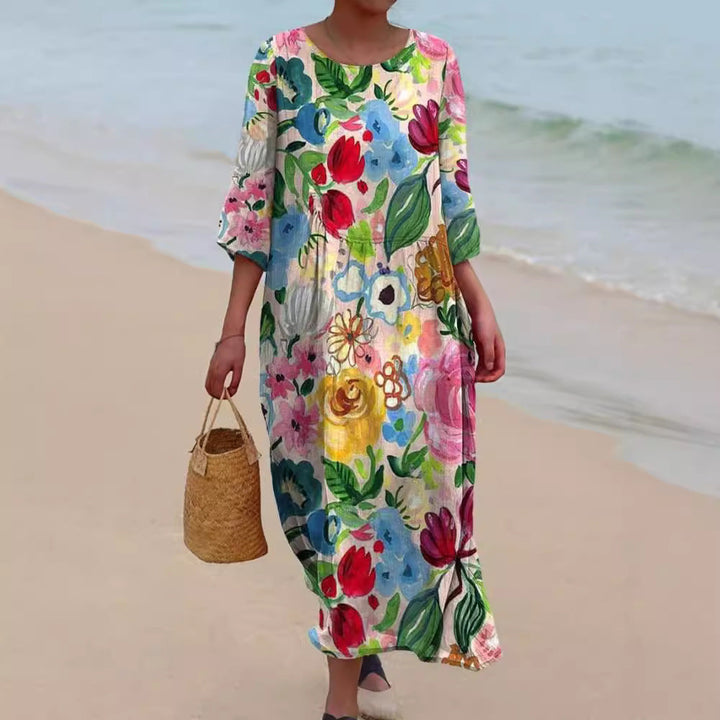 CAMILLE – BLOOMING BREEZE MIDI DRESS