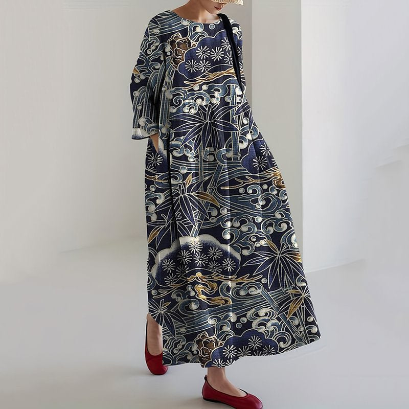 CAMILLE – BLOOMING BREEZE MIDI DRESS