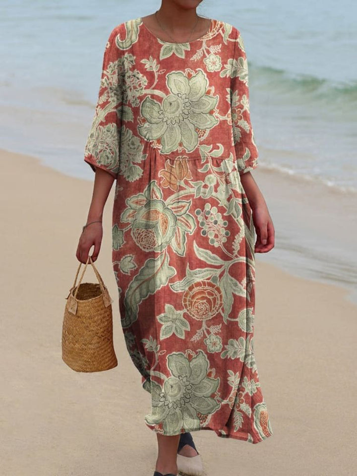 CAMILLE – BLOOMING BREEZE MIDI DRESS