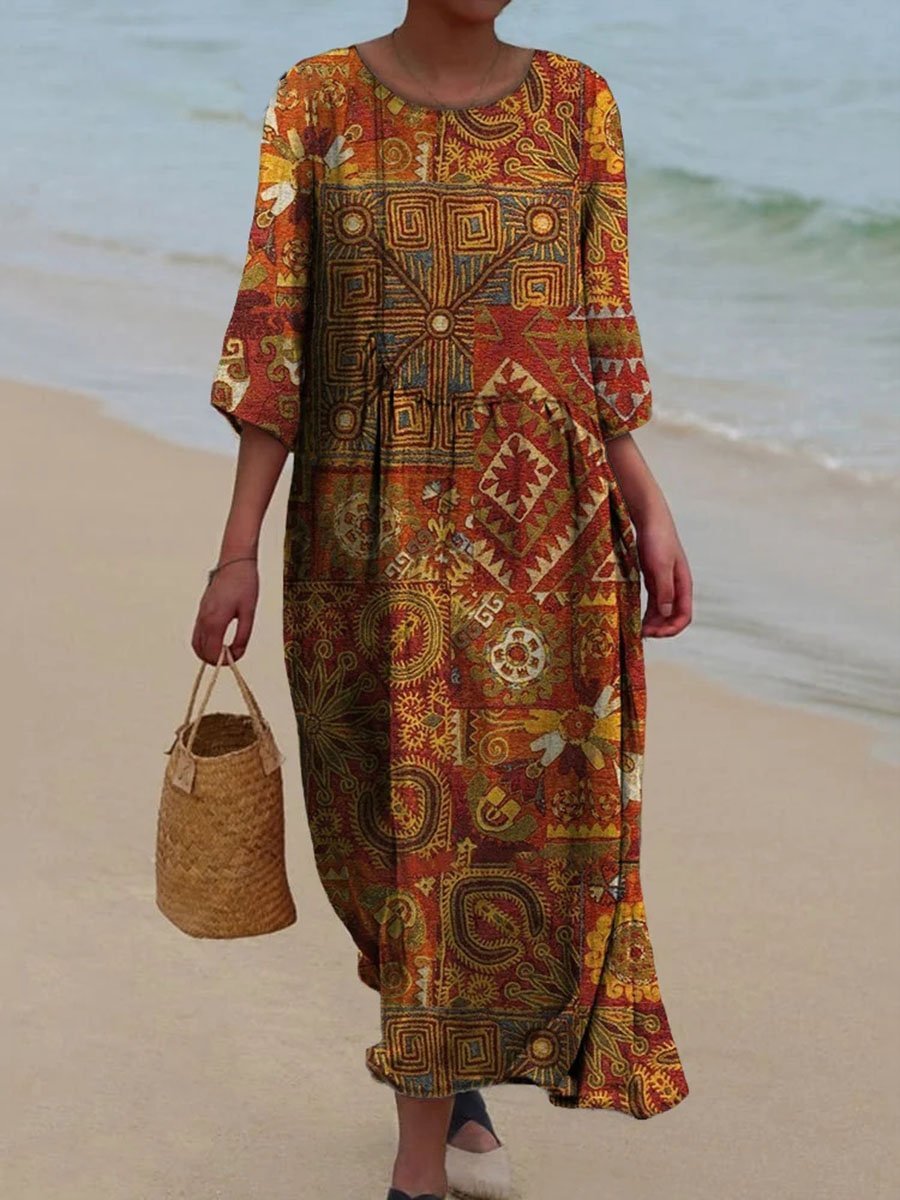 CAMILLE – BLOOMING BREEZE MIDI DRESS