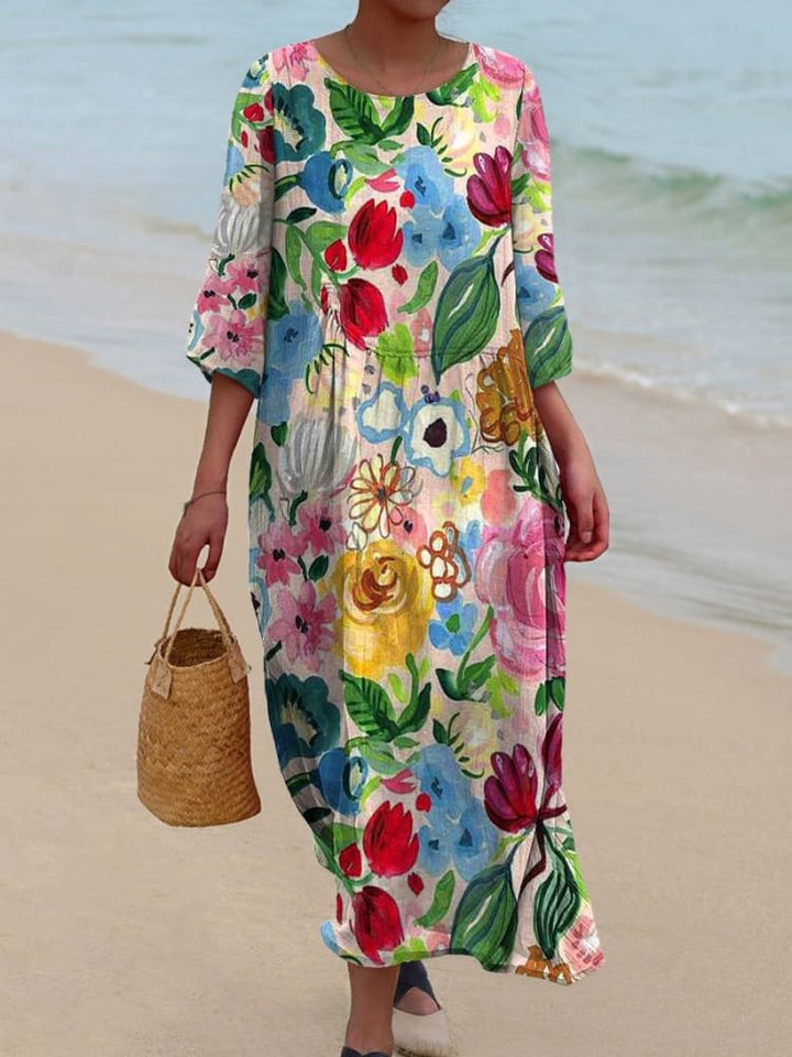 CAMILLE – BLOOMING BREEZE MIDI DRESS