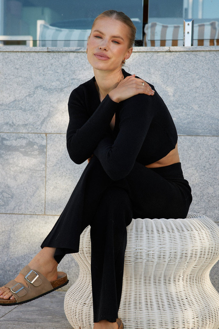 Reanne Knit Top - Black
