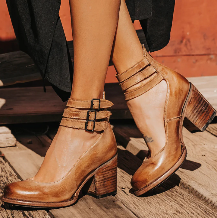NATALIE – URBAN EDGE BUCKLE HEELS