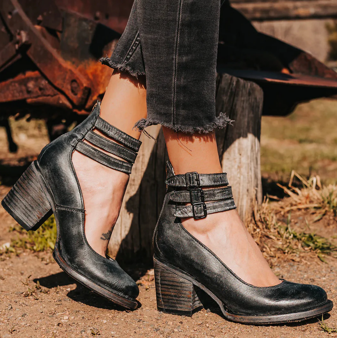 NATALIE – URBAN EDGE BUCKLE HEELS