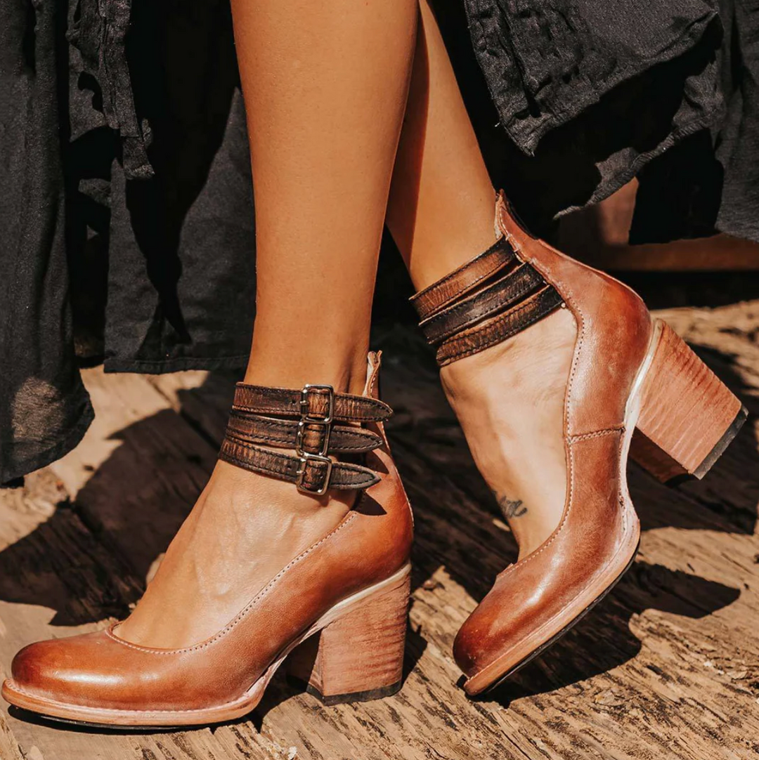 NATALIE – URBAN EDGE BUCKLE HEELS