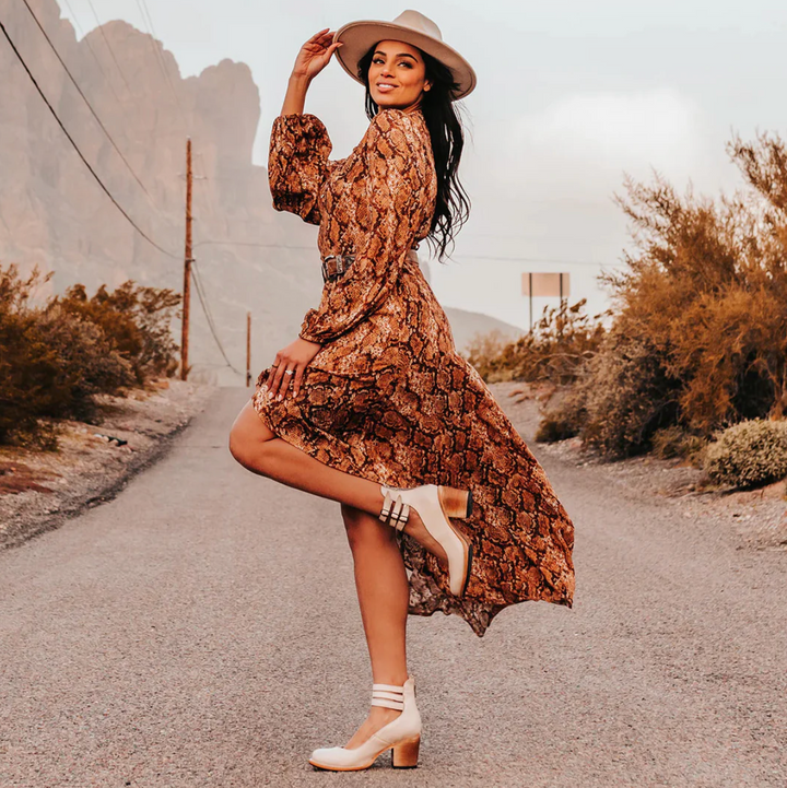 Grace - Vintage Elegance Leather Heels (1+1 Free TODAY)