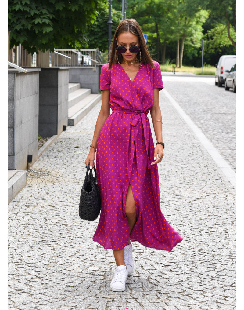Yasmine - Stylish V-Neck Dress