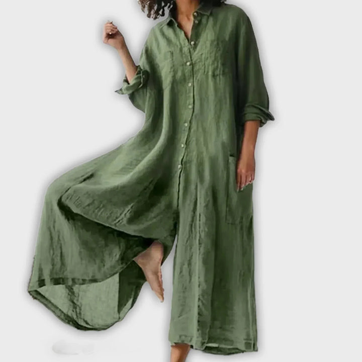 SERENA – RELAXED ELEGANCE SHIRT JUMPSUIT
