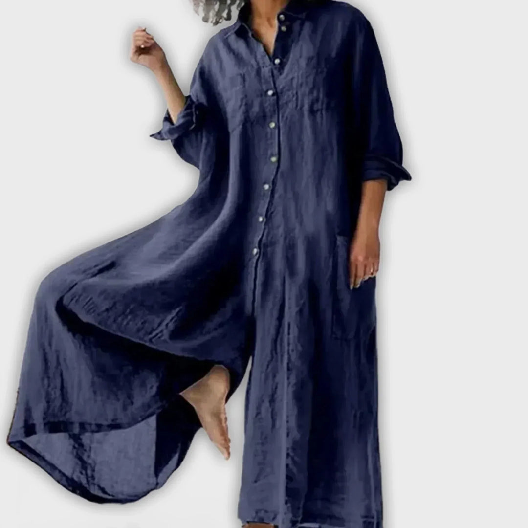 SERENA – RELAXED ELEGANCE SHIRT JUMPSUIT