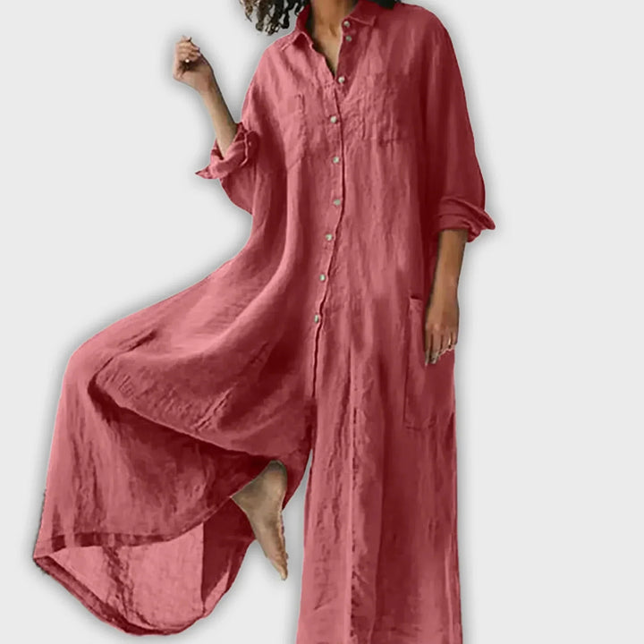 SERENA – RELAXED ELEGANCE SHIRT JUMPSUIT