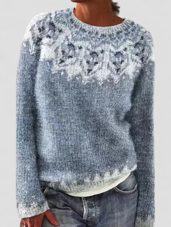Sienna | Women Patterned Knitted Sweater Relaxed Fit & Warm