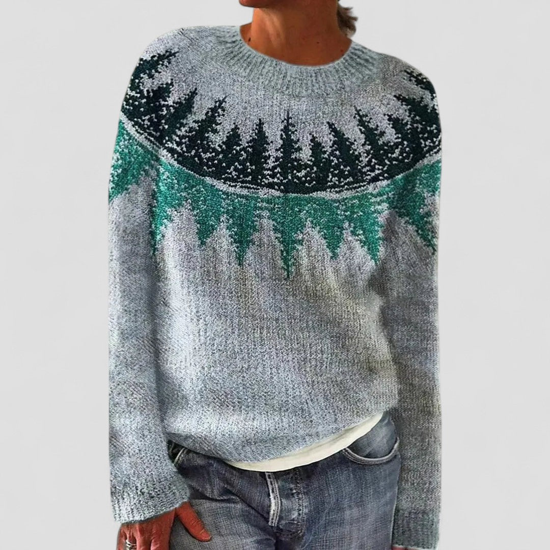 Sienna | Women Patterned Knitted Sweater Relaxed Fit & Warm